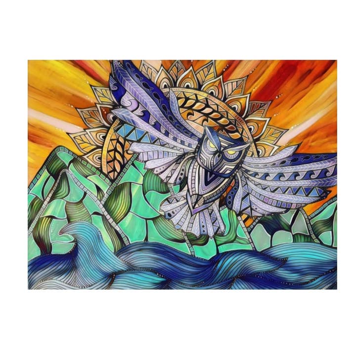 Flying Owl Art Print for wholesale by Wild & rare