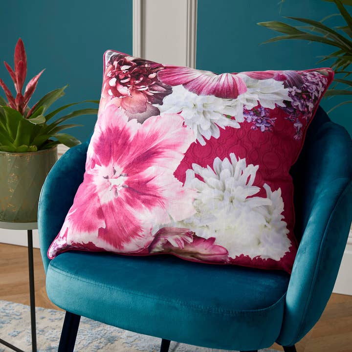 Mayfair Lady Cushion by Laurence Llewelyn-Bowen Pink for wholesale by UW Home
