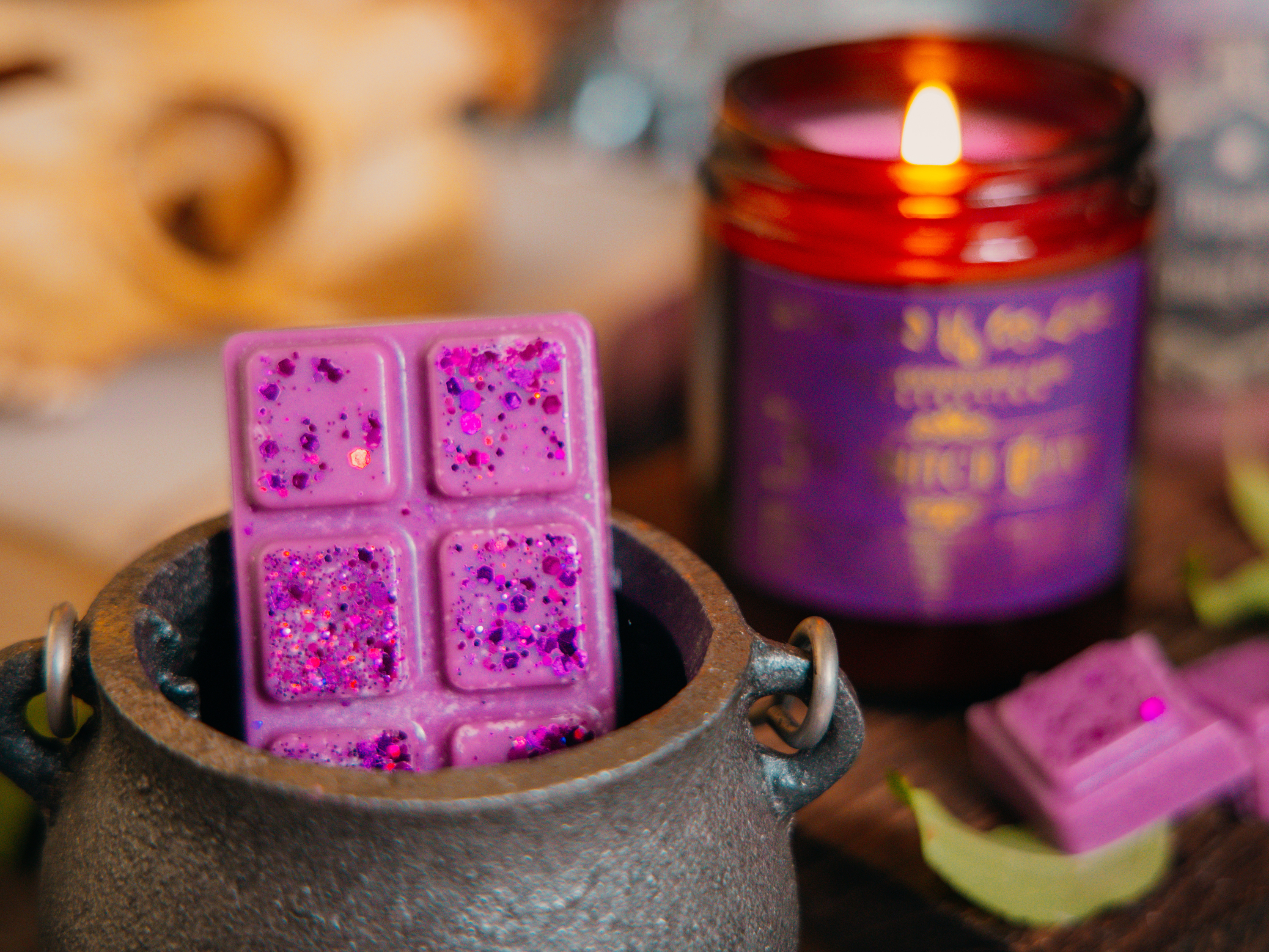 Hex & Boon - Wholesale Jar/Filled Candle - The Witch Elixir Scented Soy Candle 130g3