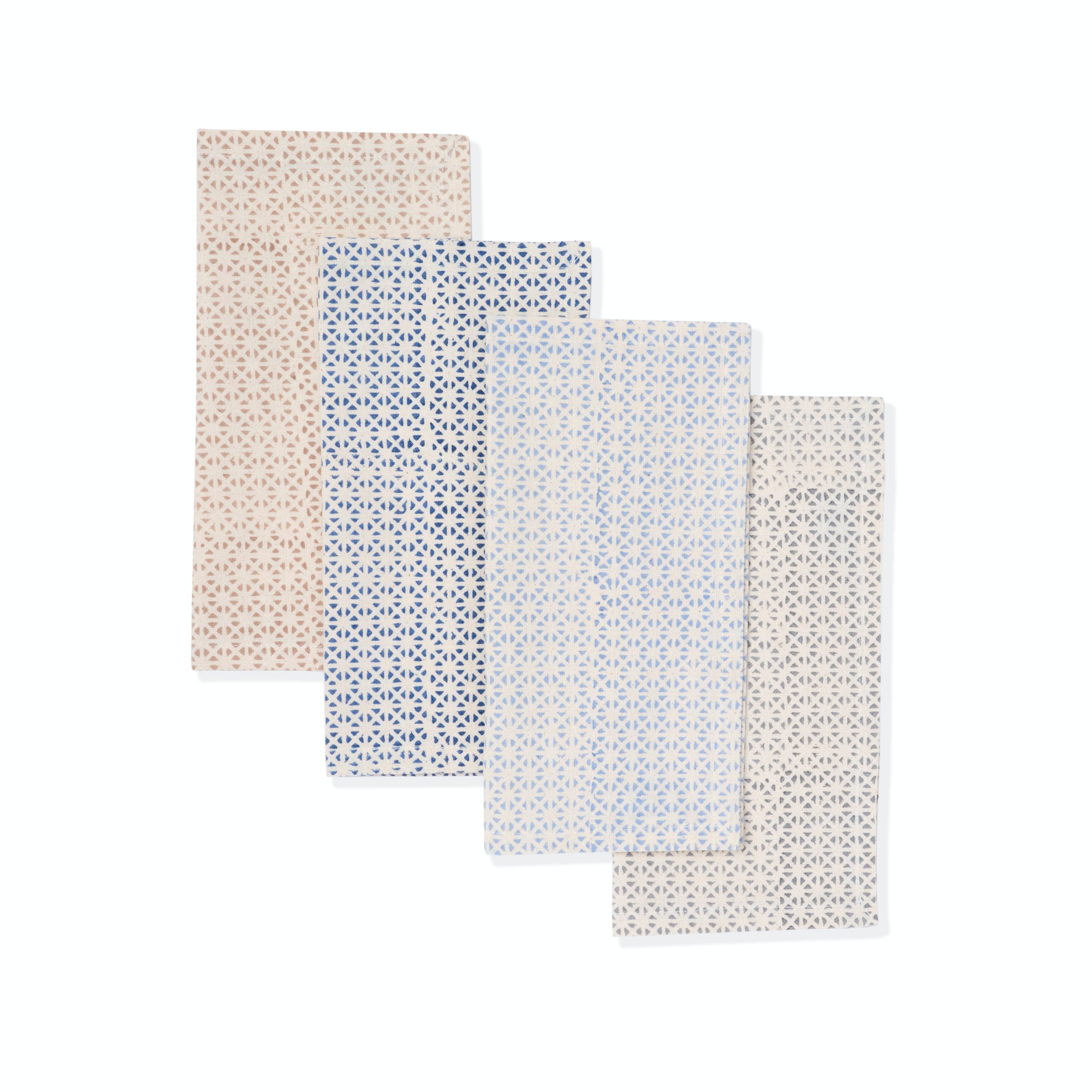 Sustainable Threads - Wholesale Dinner & Cloth Napkin - Cotton Napkins | Hand Block Printed | Mirth | Set of 41