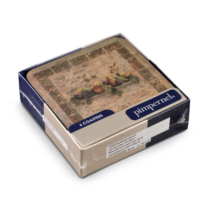 Tuscan Palette Coasters Set of 6 for wholesale by Portmeirion, Spode, Pimpernel, Nacthmann, Wrendale Designs
