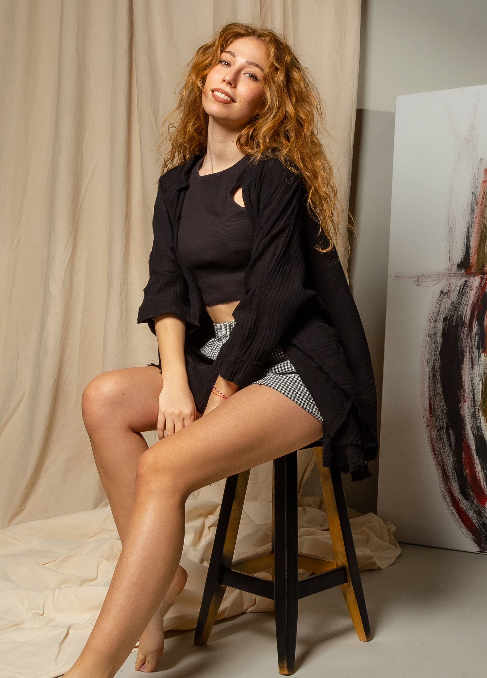 Moa - Wholesale Kimono - Women's - Boho Style Cream Muslin Poncho12