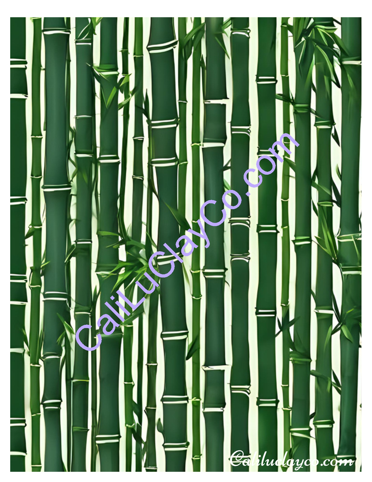 CaliLu Clay Co. - Wholesale Craft Supplies - Bamboo #4 Polymer Clay Water-Soluble Transfer Sheet / Tattoo Paper1