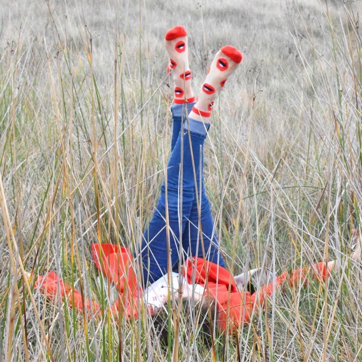 sockette - Wholesale Socks - Women's - Women's novelty socks with red lips2