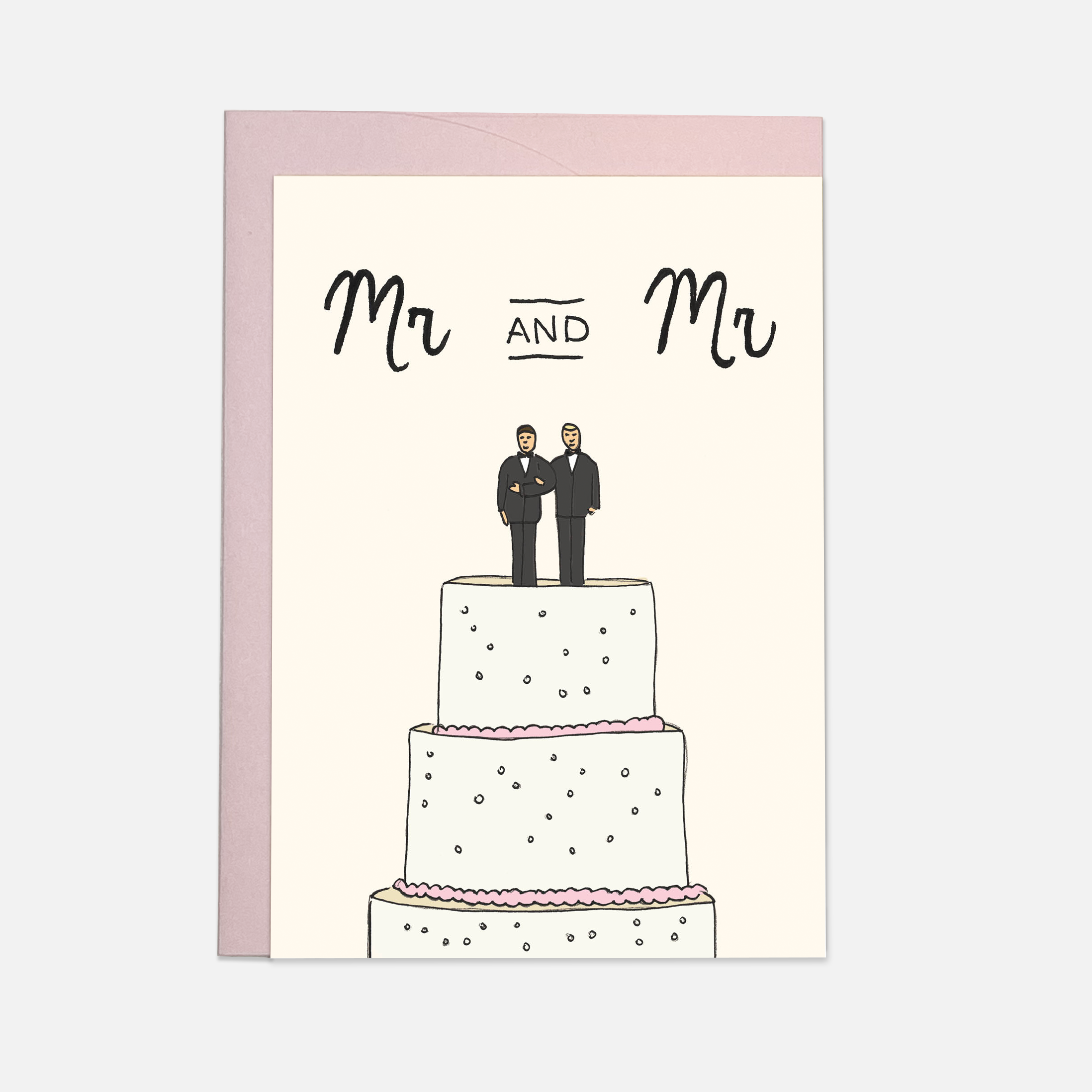 Kaart Blanche - Wholesale Wedding Card - Wedding cake greeting card2