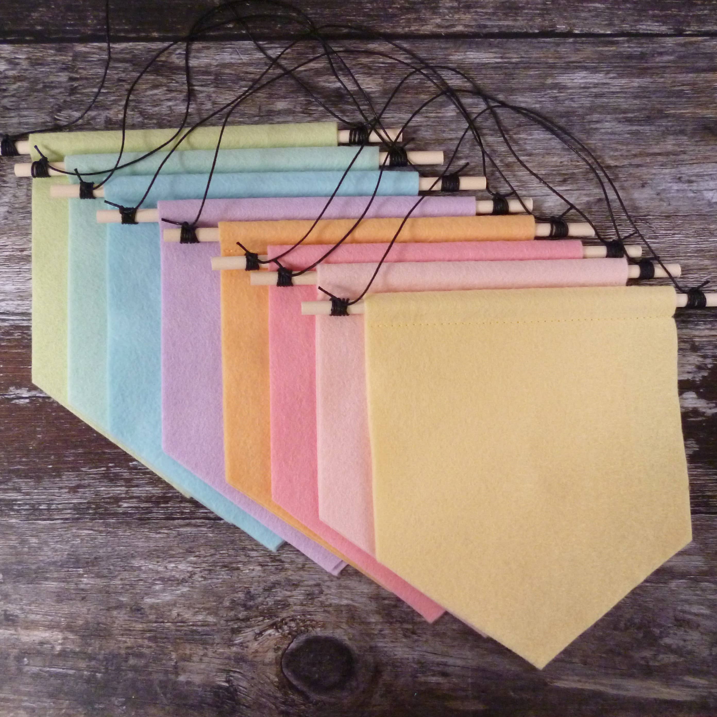 paper-and-string ltd - Wholesale Banner - Felt Banner to decorate - 20cm Dowel4