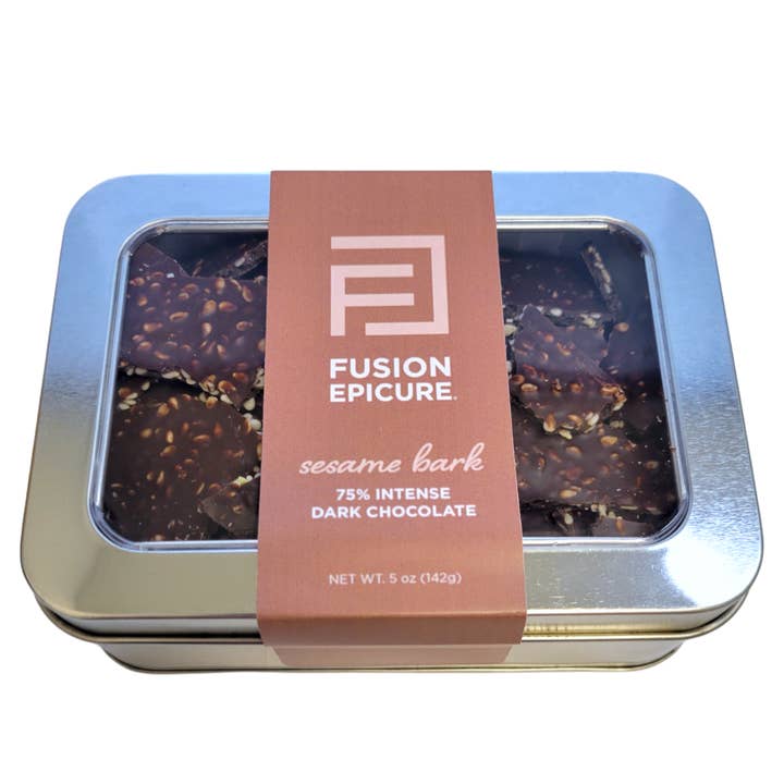 Sesame Bark Dark Chocolate for wholesale by Fusion Epicure