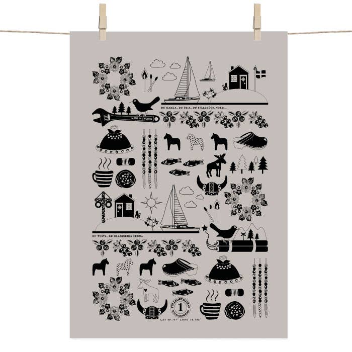 Anneko Design Sweden - Wholesale Tea Towel - Kitchen Towel - Made in Sweden!2