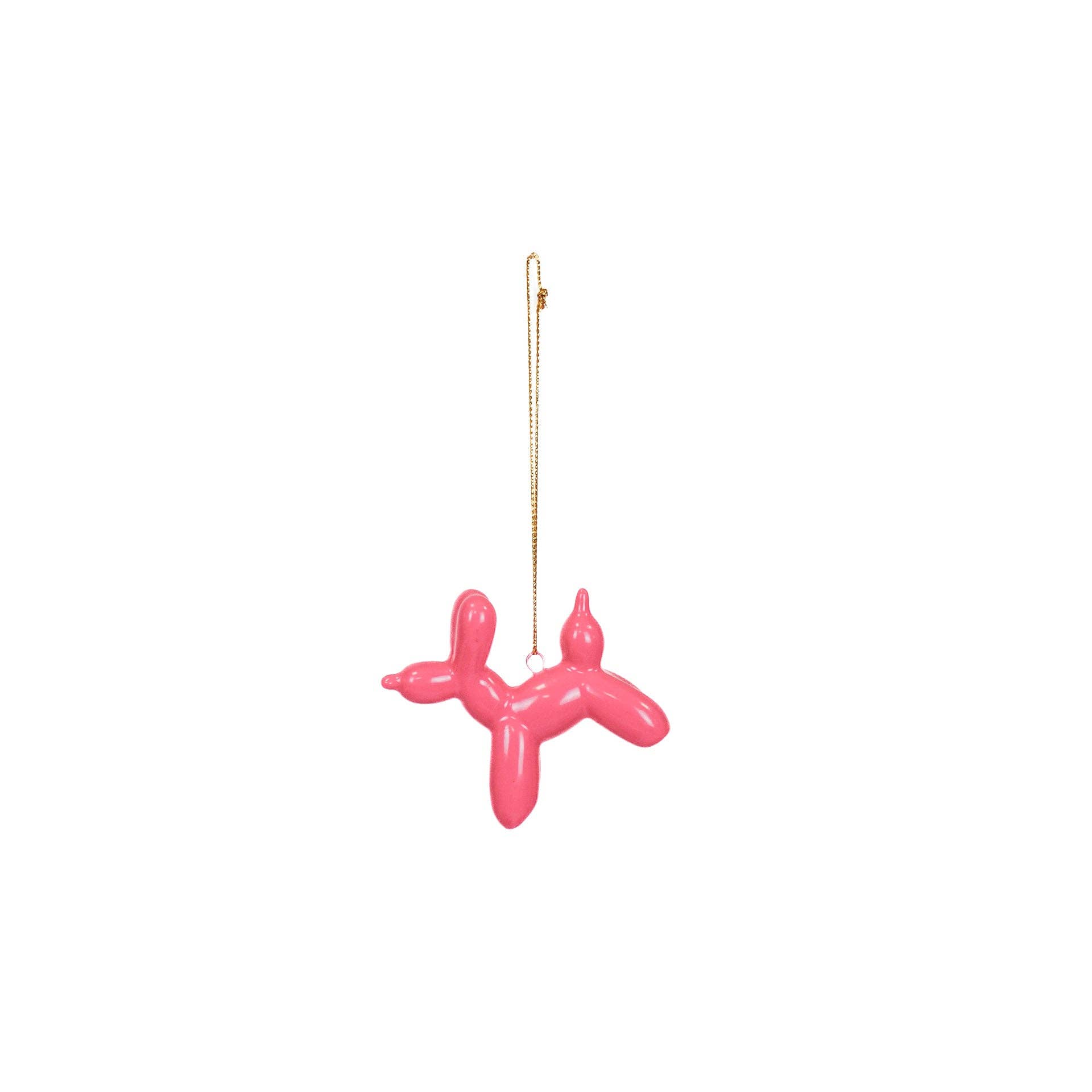 Housevitamin bv - Wholesale Ornament - Ornament - Balloon Dog Hanger - Ceramics - Pink - 6,5x3x6cm
