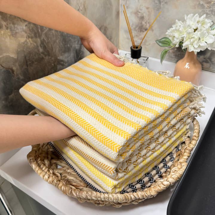 The Loom Wholesale - Wholesale Beach Towel - Handwoven Turkish Cotton Towel – Embroidery Beach/Hand Towel