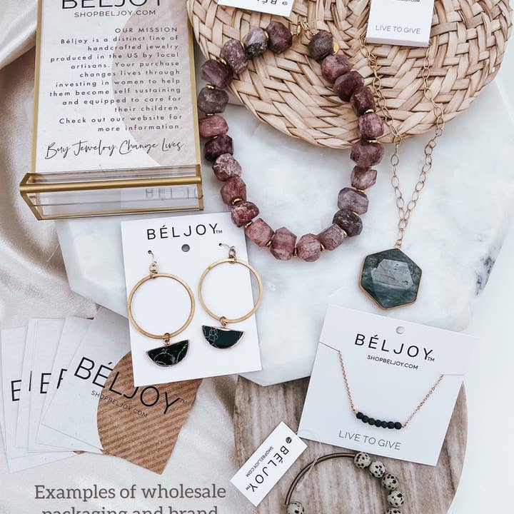 Beljoy - Wholesale Hoop Earrings - Efa Gold Everyday Hoop Earrings