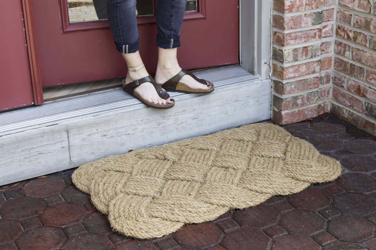 Entryways - Wholesale Door Mat - Knot-ical Handwoven Coconut Fiber Doormat5