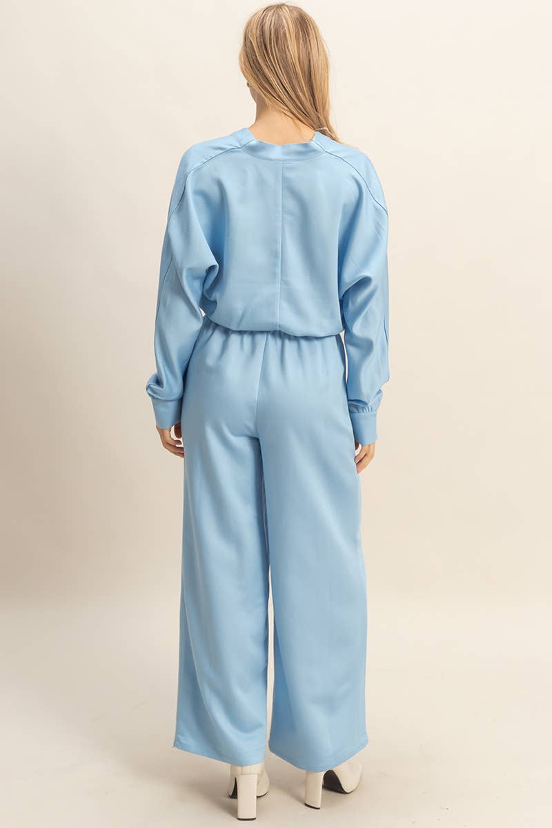 HYFVE – wholesale Top & pants set (NOT Loungewear) – Women's – Wrap Top And Wide-Leg Pants Set3