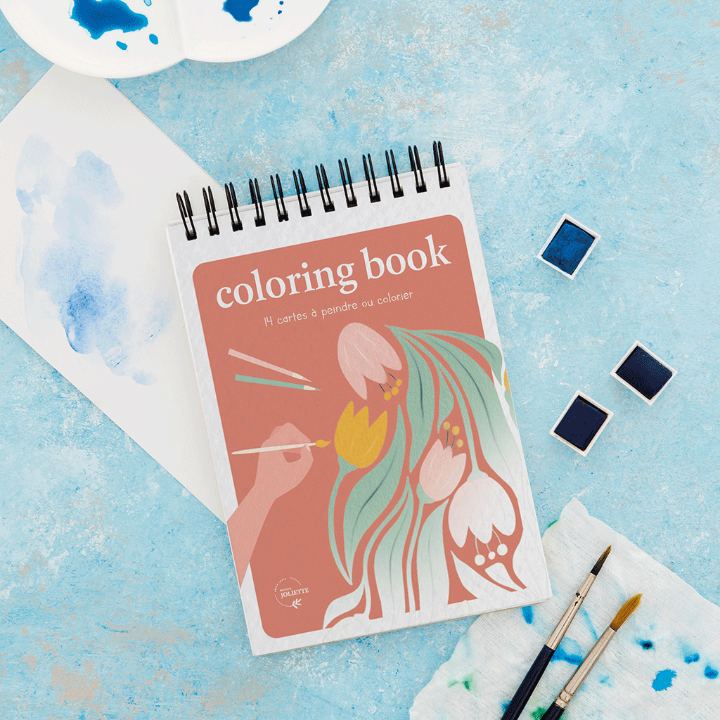 Maison Joliette - Wholesale Display Book - A6 Coloring Book - Floral #13