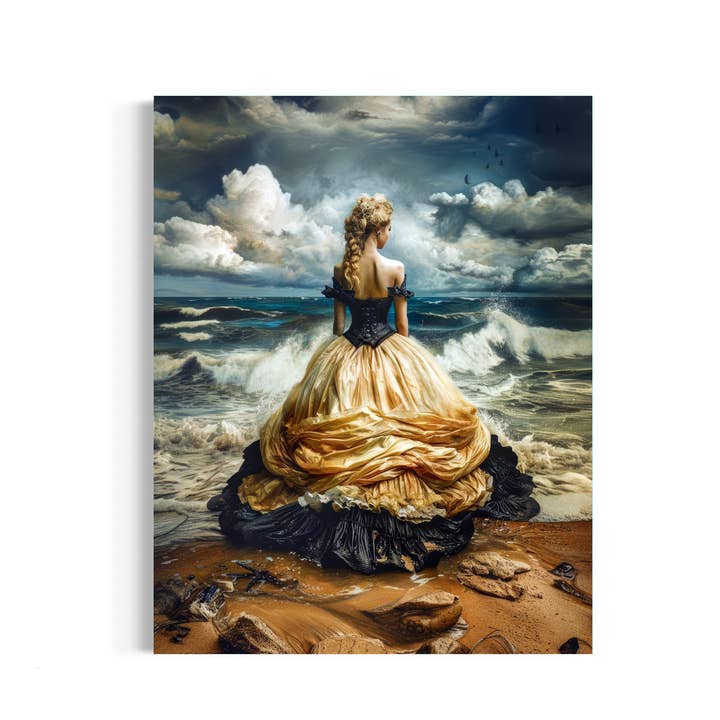 Lady By The Sea Wall Decor 135RD for wholesale by Salty Alyce
