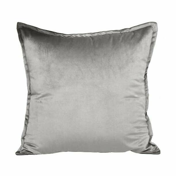 By Javy - Wholesale Throw Pillow Cover - Cushion Cover Luxury Velvet - Grey0