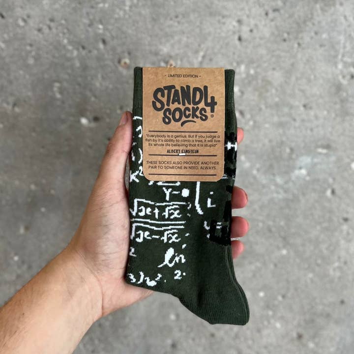 Multi Albert Einstein Sock for wholesale on Faire2