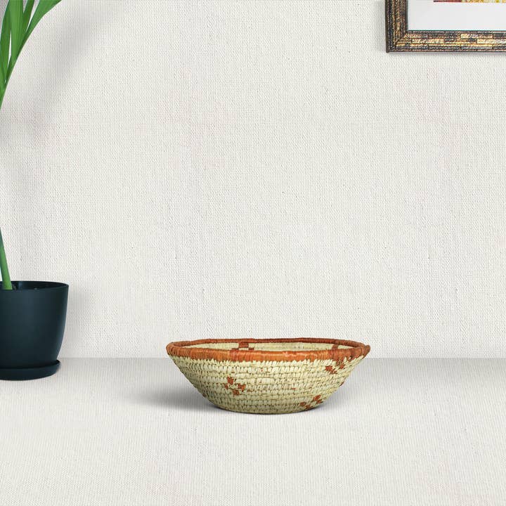 ArtisanalEmporiumLLC - Wholesale Basket - Handwoven Bowl Basket - Southwestern Basket - 8 inch dia6