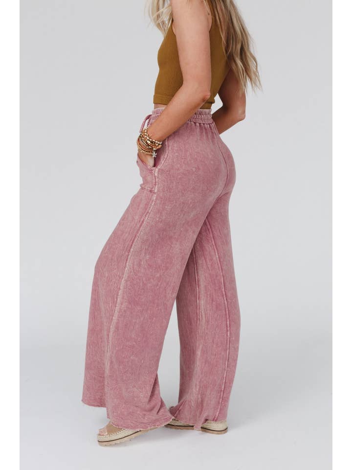 Three Bird Nest - Wholesale Pants - Women's - Relaxing Robin Wide Leg Pant - New Mauve5
