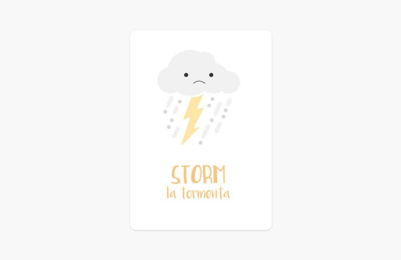 GoodnightFox - Wholesale Learning Cards - Kids & Baby - Weather Flashcards3