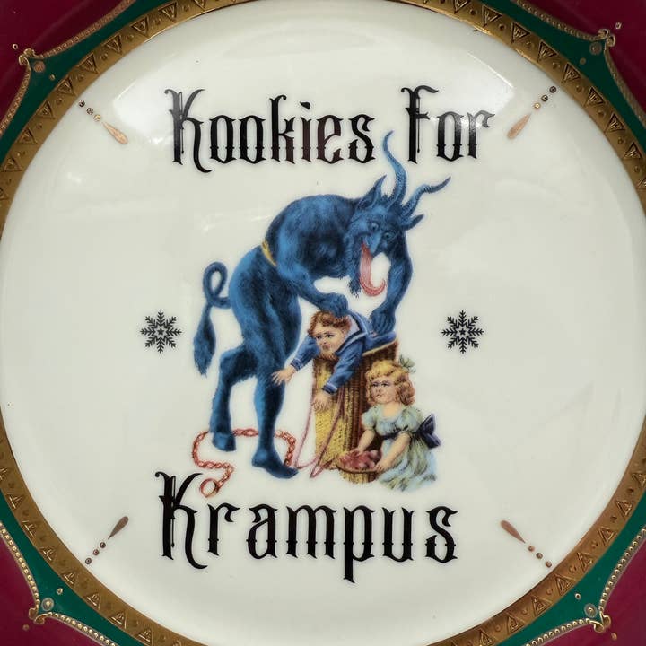 misshavishamscuriosities - Wholesale Salad Plate - 2025 Limited edition Kookies for Krampus plate1