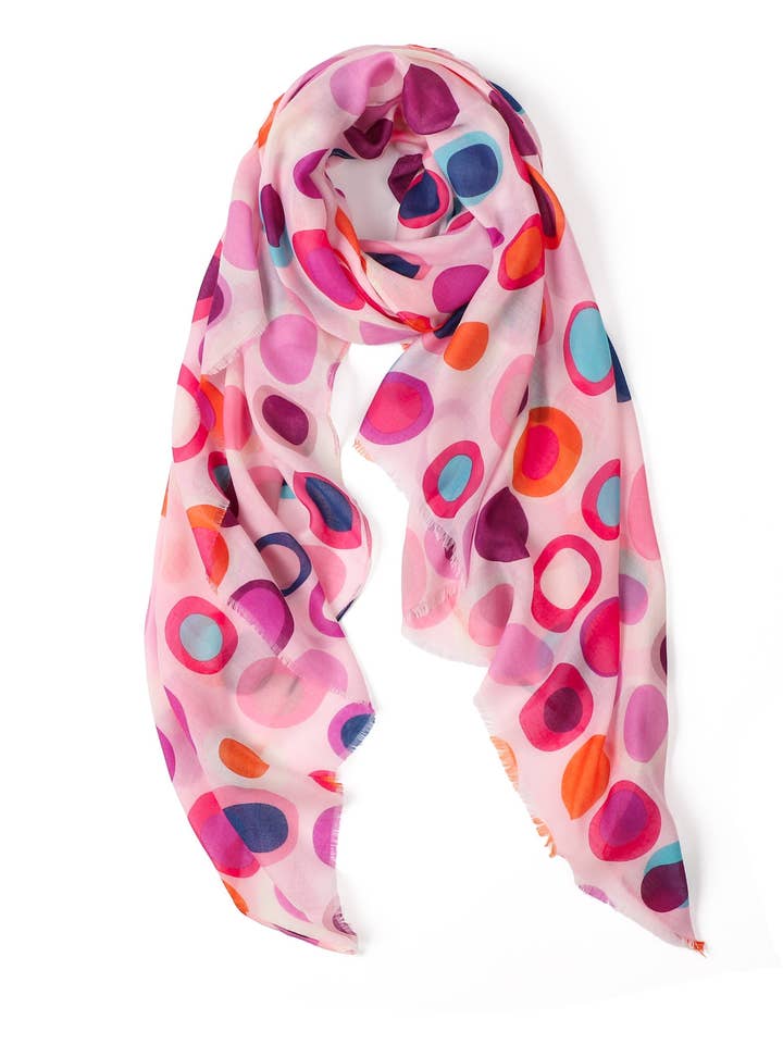 Lulu en bufanda ligera rosa para venta al por mayor de Greenwood Designs