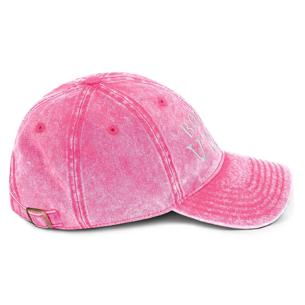 Fables & Tales Co. - Wholesale Baseball Cap - Women's - Bookish Vibes Vintage Hat Pink1