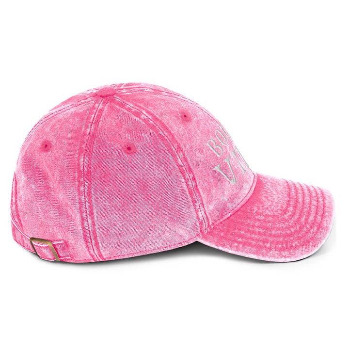 Fables & Tales Co. - Wholesale Baseball Cap - Women's - Bookish Vibes Vintage Hat Pink1