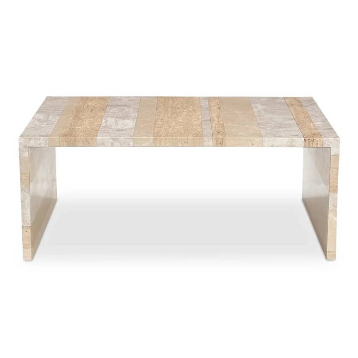 LOOMLAN - Wholesale Coffee Table - Rosa Rosso Levanto Marble Outdoor Coffee Table4