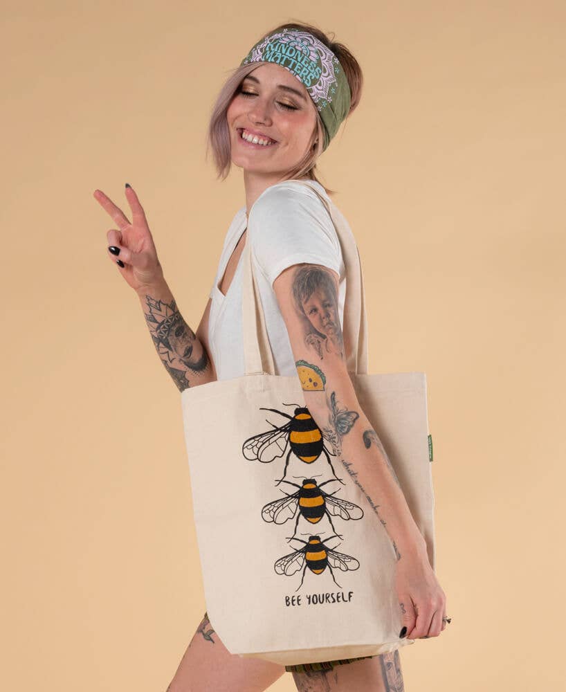 Soul Flower - Wholesale Tote Bag - Unisex - Bee Yourself Eco Tote Bag2