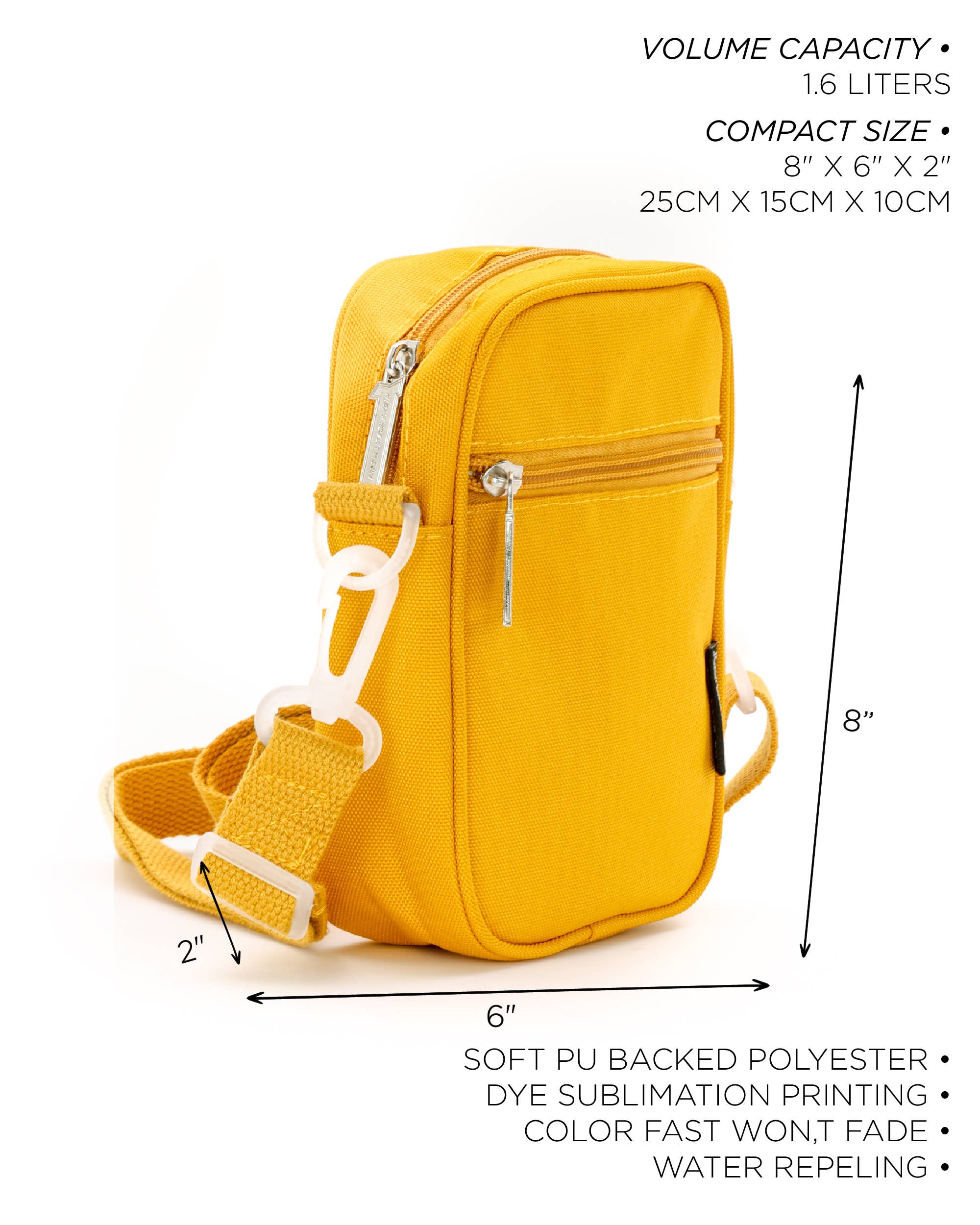 Fydelity - Vendita all'ingrosso Borsa a tracolla - Donna - 88661: Borsa Mini Brick | RPET riciclato | Senape4