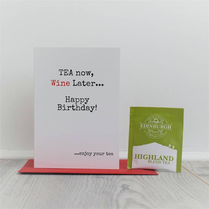 Teabag Greeting Card - TEA-063 for wholesale by Smith & Ross Designs