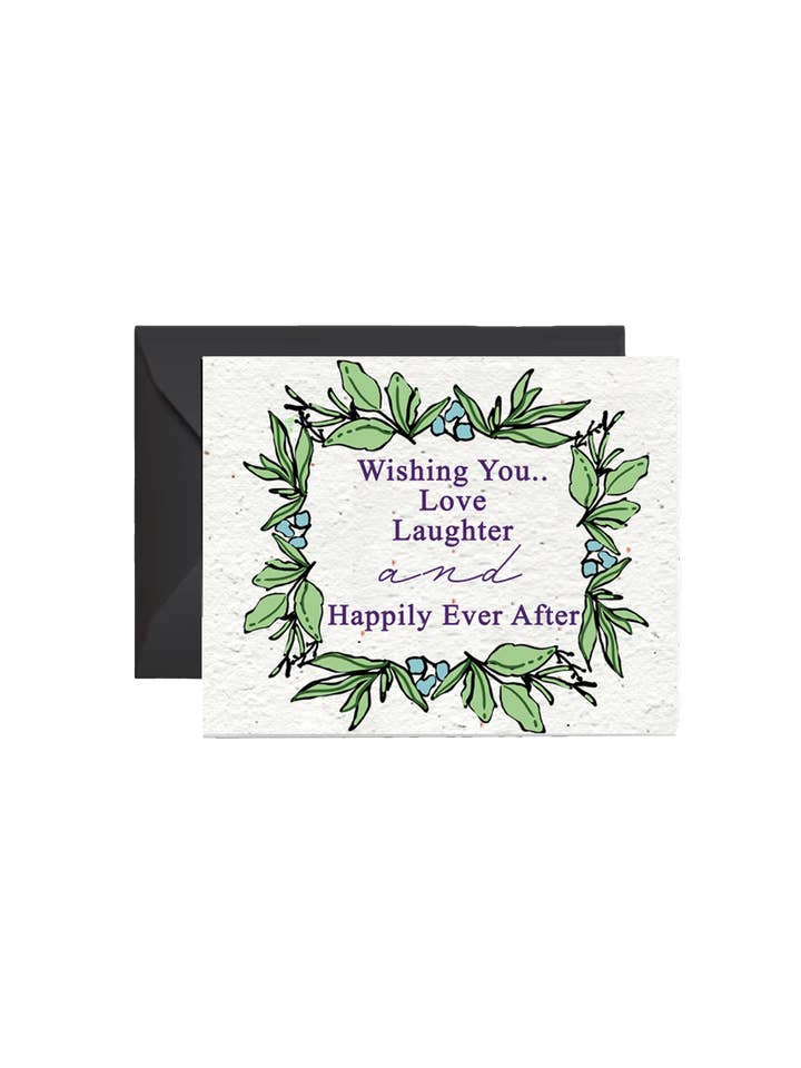 Eternal Wishes Wild Flower Seed Paper Card for wholesale by Artsy Em