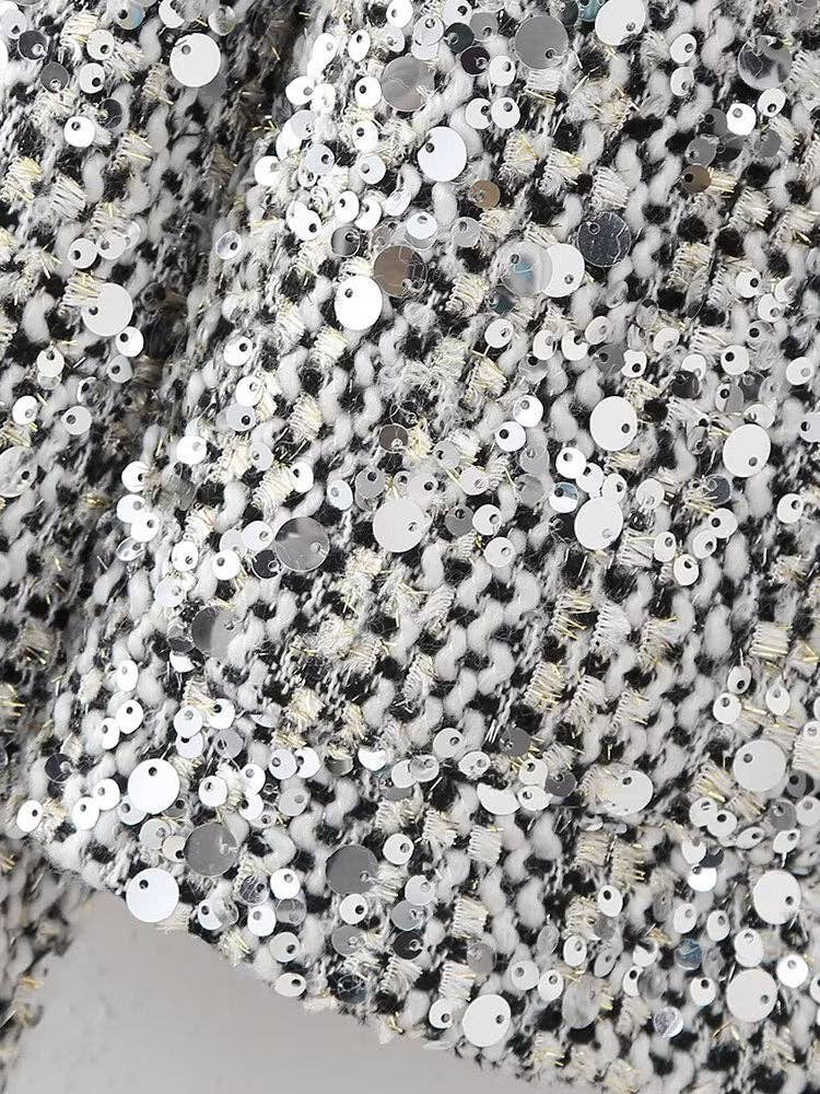 SILVER Sequin Embellished Jacket for wholesale on Faire9