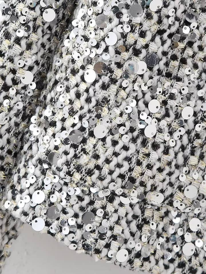 SILVER Sequin Embellished Jacket for wholesale on Faire9