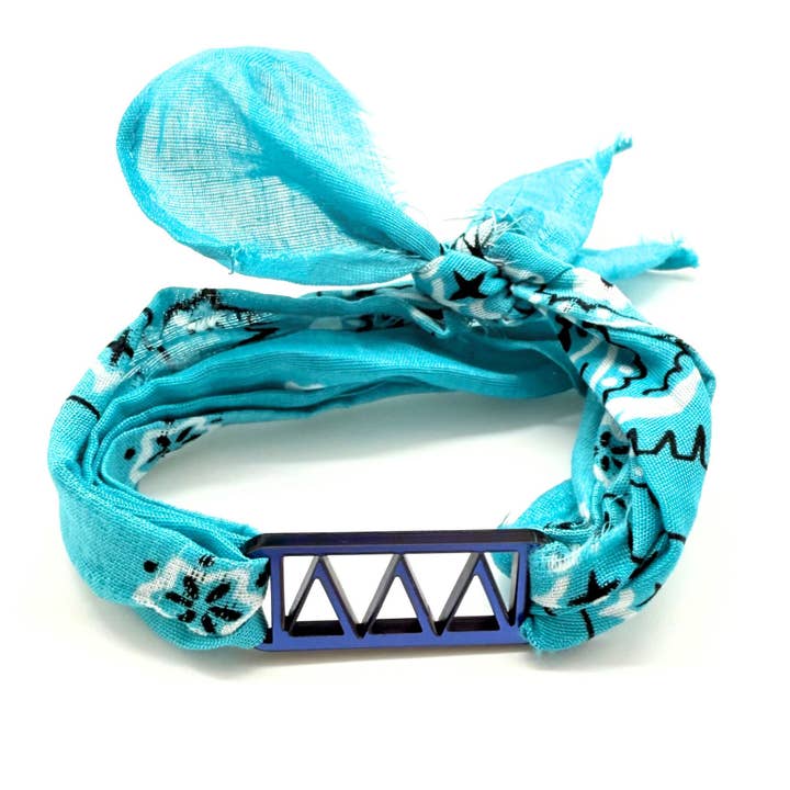 Sarahndipity Shop - Wholesale Bandana - Women's - Bandana Wrap w/ Sorority Acrylic Slide 3