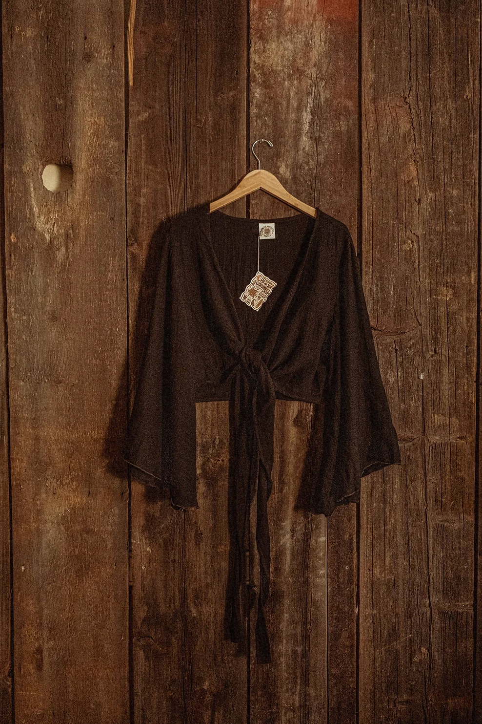 Gardenbelle Shop – Großhandel Bluse – Damen – Organic Cotton Bamboo Wickel-Oberteil mit Glockenärmeln9