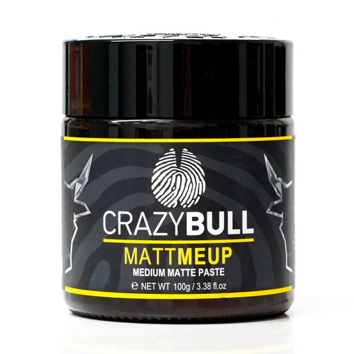 Crazy Bull MattMeUp Med Hold Matte Paste (Individual) for wholesale by CRAZY BULL HAIR PRODUCTS