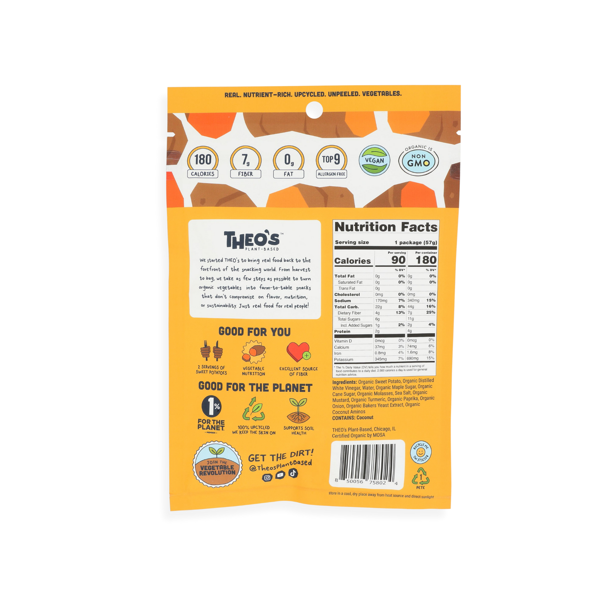 Theo's Plant-Based – Großhandel Trockenfleisch – Süßkartoffel Jerky Maple Dijon2