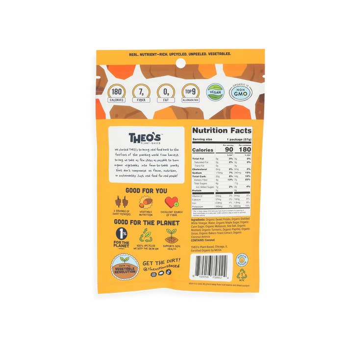Theo's Plant-Based - Vendita all'ingrosso Carni essiccate - Sweet Potato Jerky Maple Dijon2