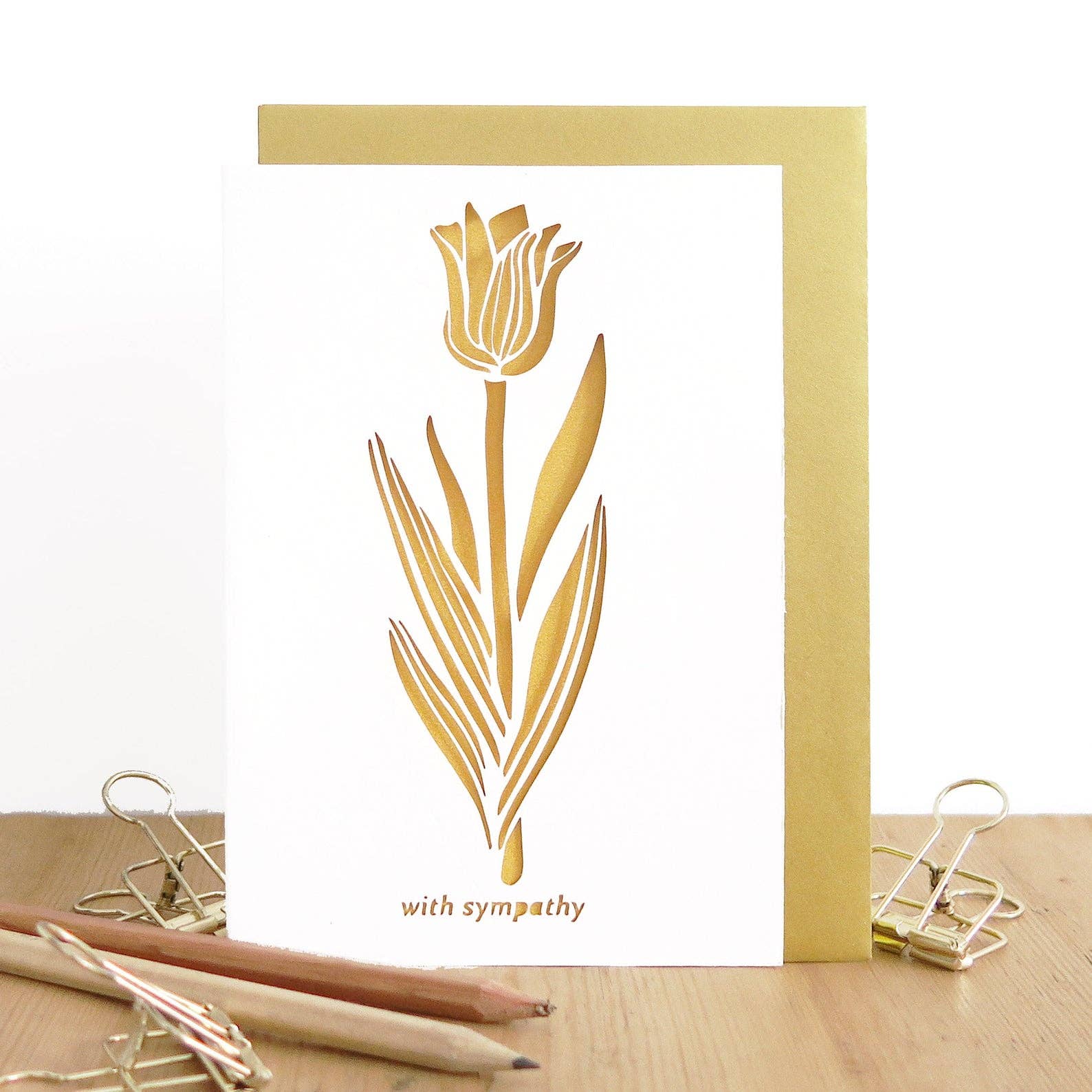 Chow's Stories - Wholesale Sympathy Card - Tulip Of Sympathy Card,  Condolences card, Bereavement card0