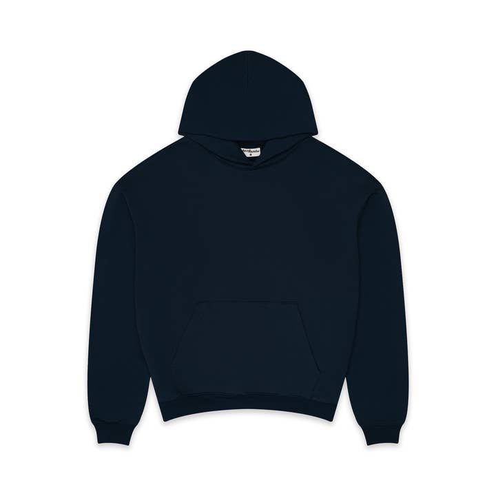 600 GSM 'Dark Navy' Core Hoodie for wholesale by Lucidblanks.com