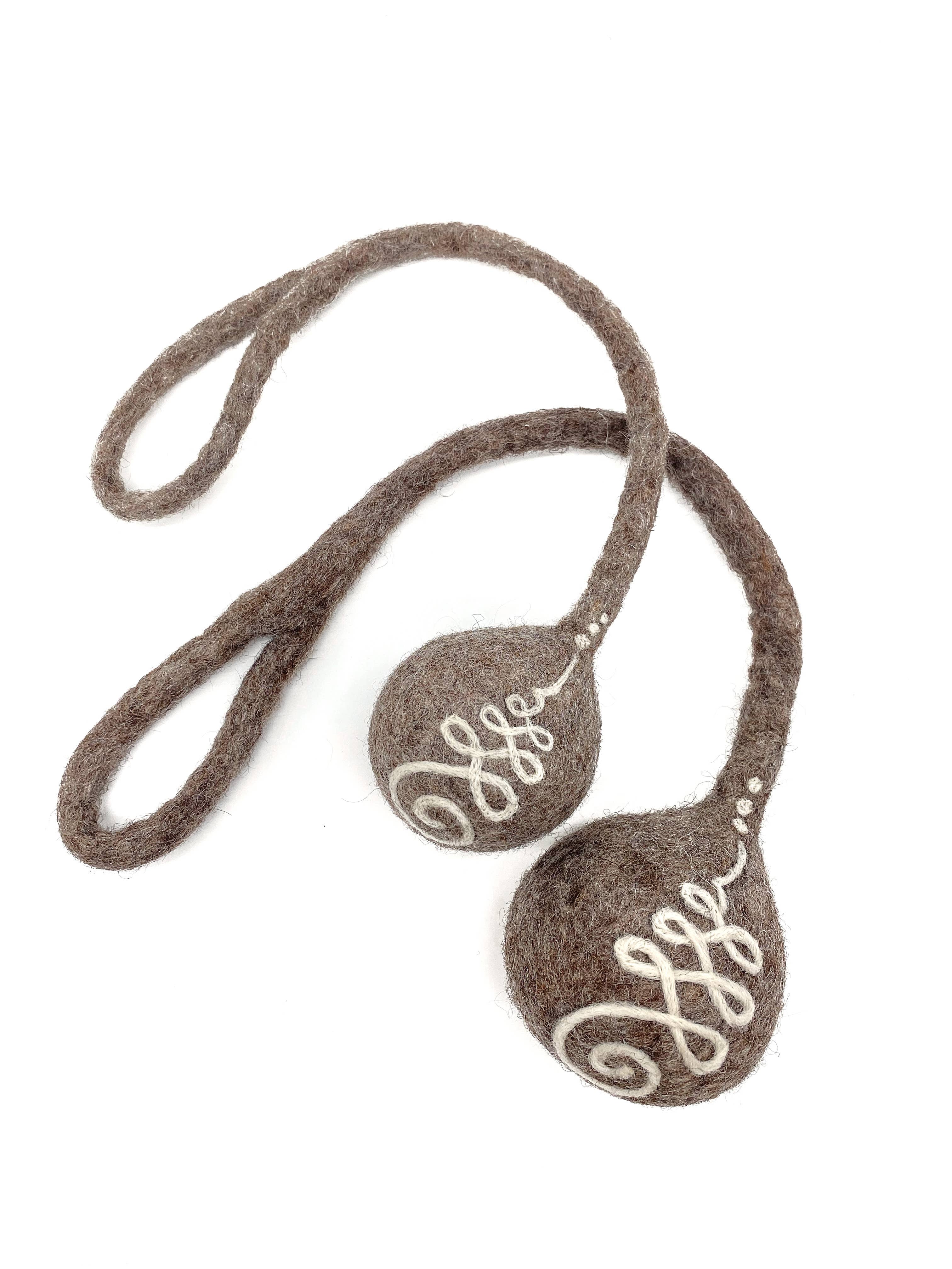 Wooliie - Wholesale Pet Toy - Cat/Dog - Unalome Rope Ball - Handmade All-Natural Wool Dog Toy2