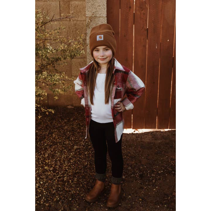 Flanel | JOLLY RED voor wholesale door Modern Roots Kids Co.