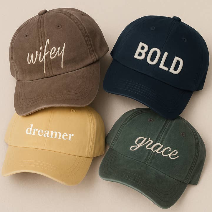 Embroidered Low Profile Hat for wholesale by Etched Laser