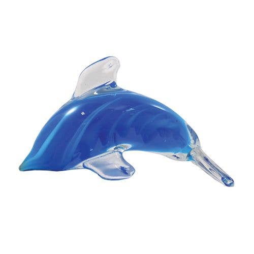 Small Blue Swirl Dolphin for wholesale by Barry-Owen Co., Inc.
