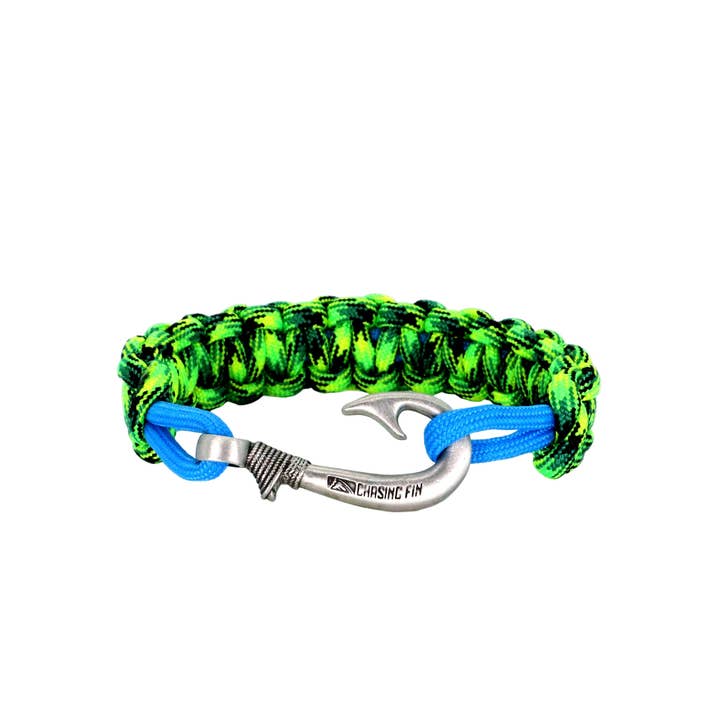 Bracelet Hameçon de Pêche Tressé Cobra Mahi-Mahi - Brille dans le noir. pour la vente par Chasing Fin