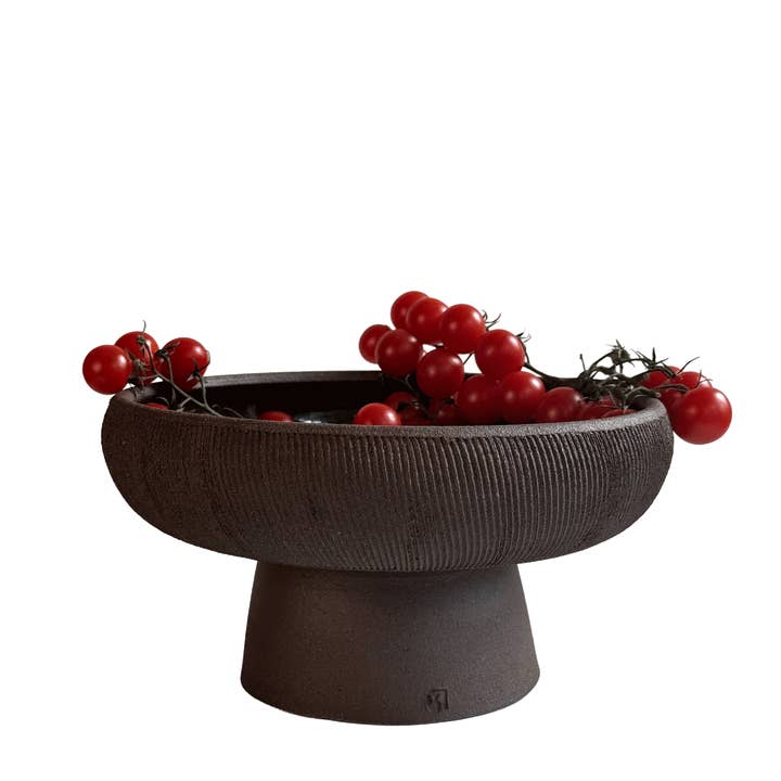 SOMBRA - Wholesale Decorative Plate/Dish/Bowl - 10" Jasper Pedestal Bowl 1012