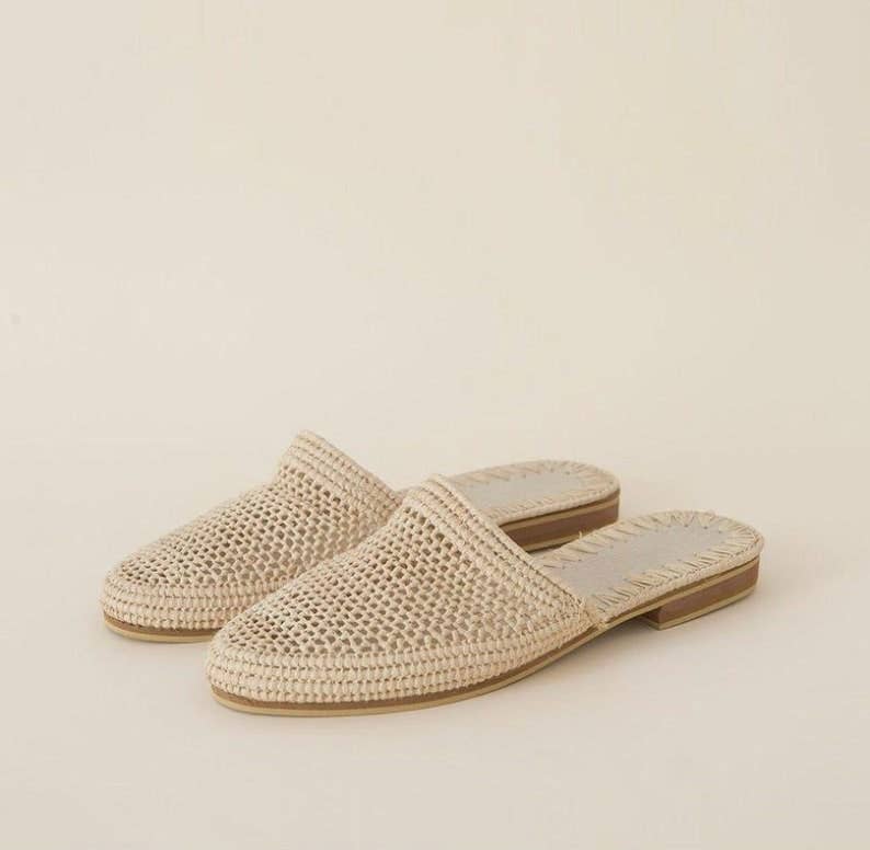 craftberber – sandálias - Mulher por atacado – Sandálias de ráfia feitas à mão no Marrocos, sapatos boho de ráfia4