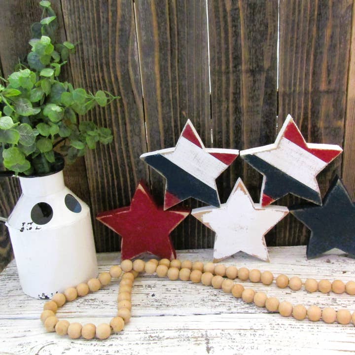 Rustic Wood Star, Patriotic Decor for wholesale by Tattered Grace